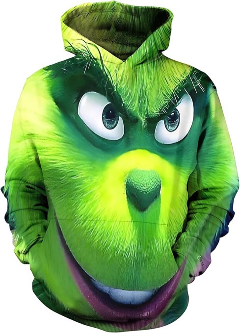 Unisex Adult Animechristmas Hoodie Novetly Casual Sweatshirt Halloween Pullover Hooded