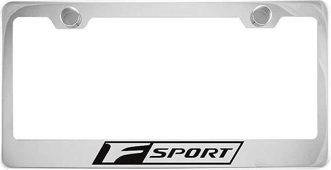 F-Sport Racing Stainless Steel License Plate Frame Cover For Lexus F Sport