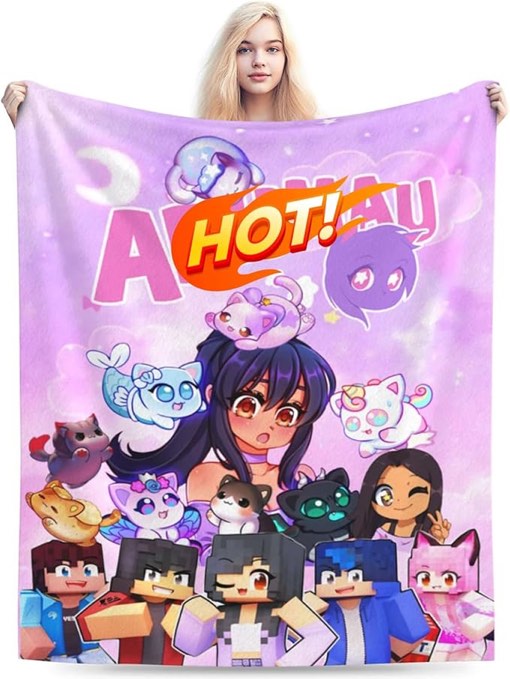 ESENTL Flannel Fleece All Season Light Weight Living Room/Bedroom Warm Blanket 50"X40" 3-1