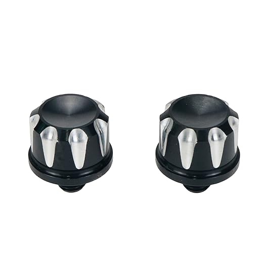 Modengzhe 2 Pcs M8 Motorcycle Seat Bolt Tap Screw Carved Aluminum Head Tab Mount Fender Thumb Screw Universal Quick Release Fixing Screw