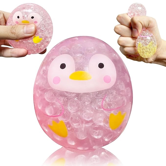 Water Beads Penguin Stress Balls (Pink Penguin)