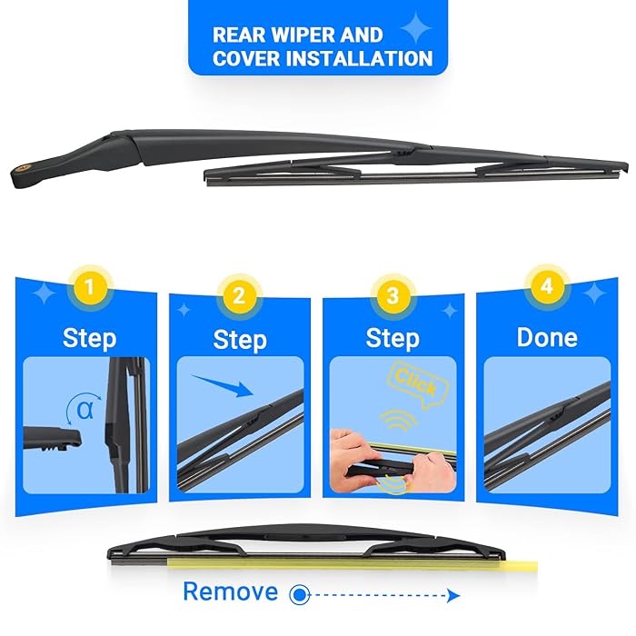 RAINTOK Windshield Wiper Blades Replacement for Hyundai Santa Fe 2013