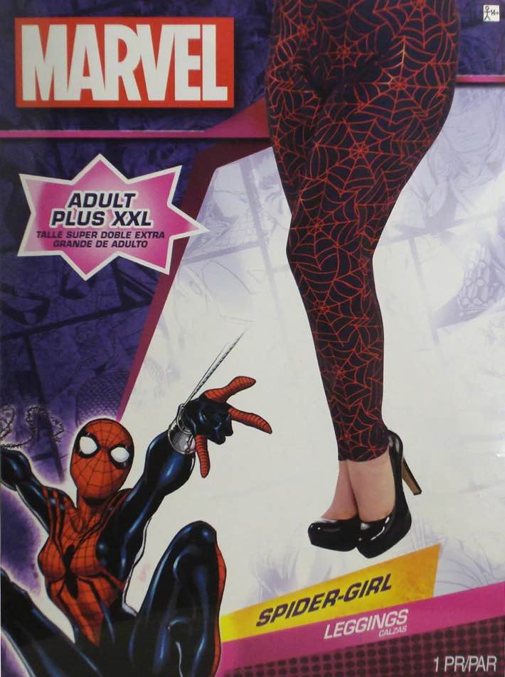 Spider-Girl Leggings Adult Plus Size XXL Costume Cosplay Marvel Comics