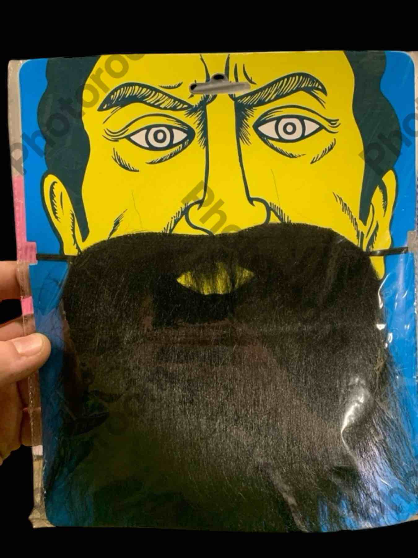 Festival Funny Fake Beard, Halloween, Birthday Parties (2 Pieces, Black)