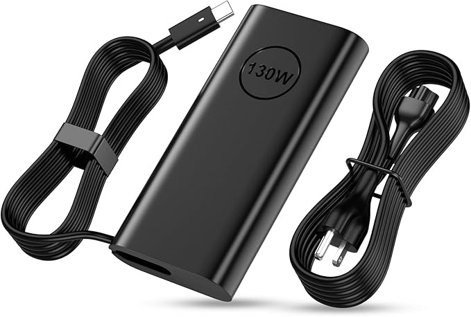 130W USB C Charger for Dell XPS 16 XPS 15 9500 9510 9520 9575 XPS 17