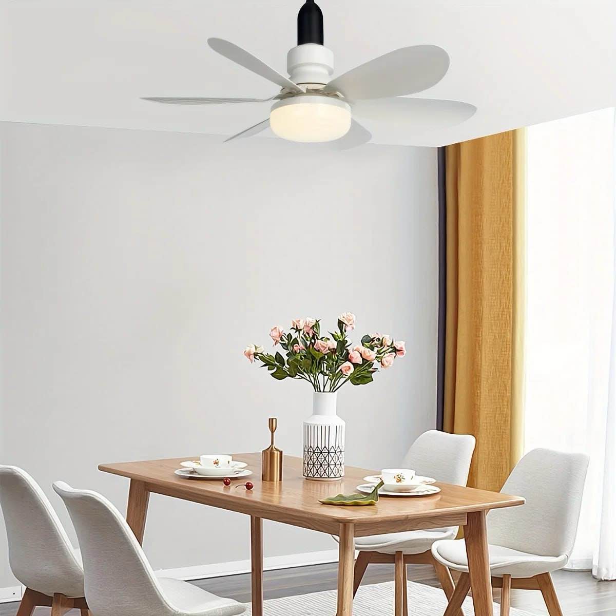 Flower Fan Light for Farmhouse, Patio, and Bedroom - Enhance Your Space with Beautiful and Functional Design 20.5" Wide
