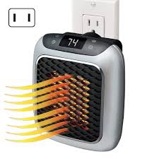 Handy Heater Turbo Heat Powerful Wall Outlet Space Heater 800W Compact