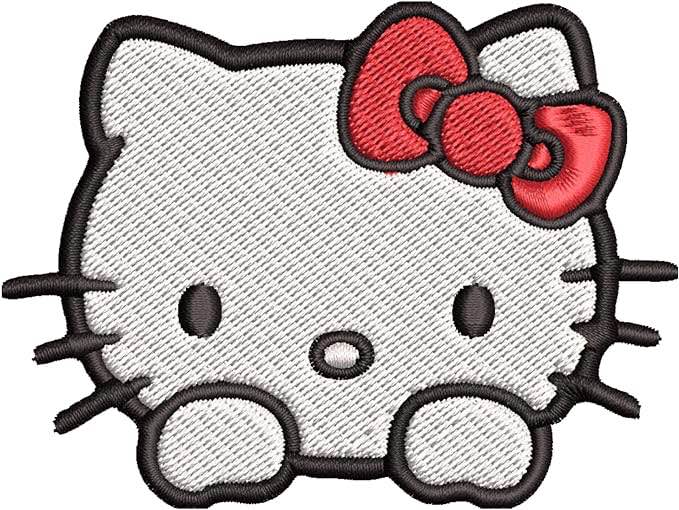 Hel-lo Kitty Embroidered Custom Patch 2.5in