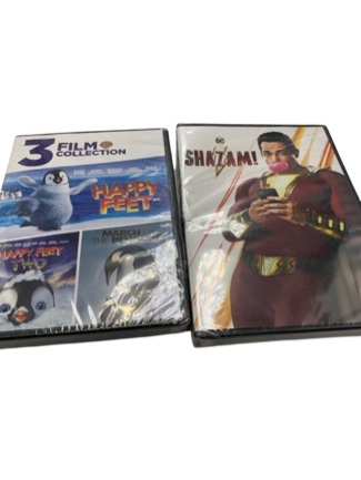 Happy Feet & Shazam Movies