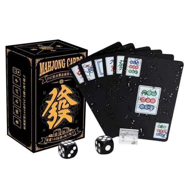 Portable Mahjong Playing Cards 144PCS Mahjong Cards