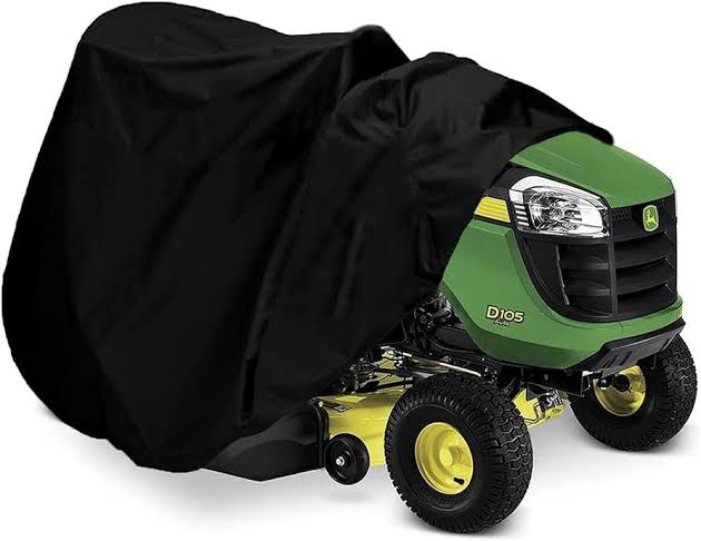 Waterproof Lawn Mower Cover,Heavy Duty 420D Polyester Oxford Outdoors Gardening Tractor Cover Fits Decks up to 54" Lawn Mower Decks,Dustproof, UV Protection, Windproof,Dimensions:72"L x 54"W x 46"H