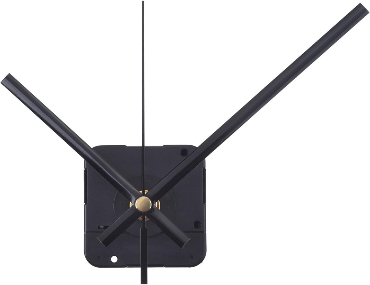 Mudder Long Spindle Quartz Clock Mechanism, 1/2 Inch Maximum Dial Thickness, 9/10 Inch Total Shaft Length (Black)