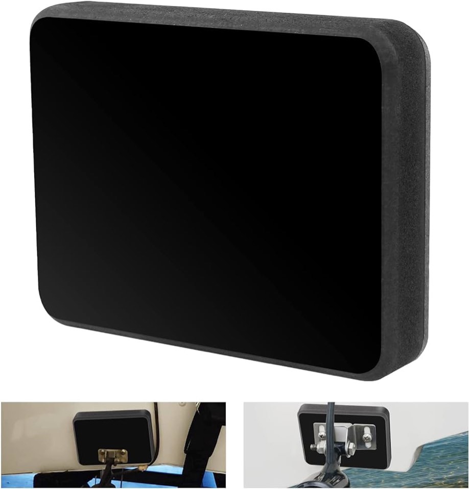 Stern Pad, Transducer Mounting Plate/Block, Screwless Transducer Mounting Kit for for Mounting Boat Accessories on Boat Transom/Boat Hull, Black?Standard Size, Not for Large 3D Scan Transducers