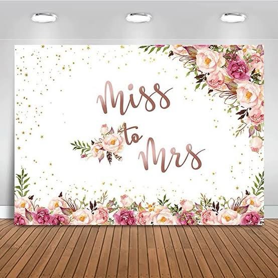7x5ft Miss to Mrs Wedding Backdrop Rose Gold Floral Bridal Shower Photography Background Banner Bride to Be Engagement Party Cake Table Decoration Video Wallpaper Photo Studio Props