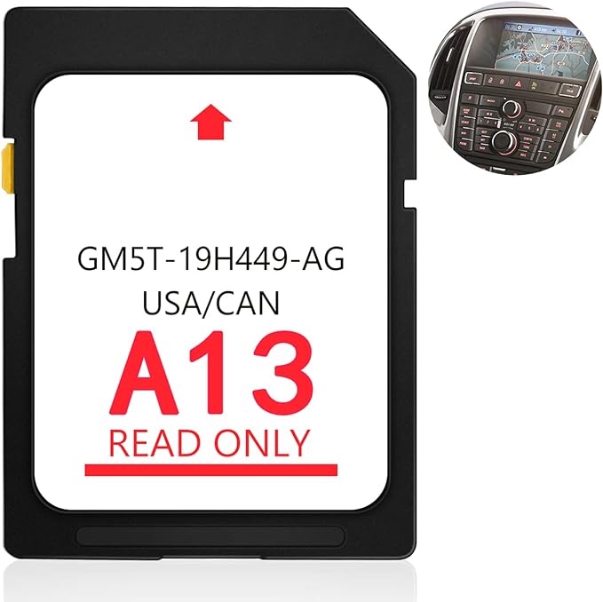 yeesport Latest 2022 A13 SD Navigation Card, GM5T-19H449-AG, GPS Map Update, Compatible with Ford/Lincoln, Sync System Latest Map Update for USA/CAN