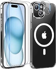 Mozoter IPhone 13/14/15 Case 6.1” Clear Magnetic Shockproof Slim Case NIB new!