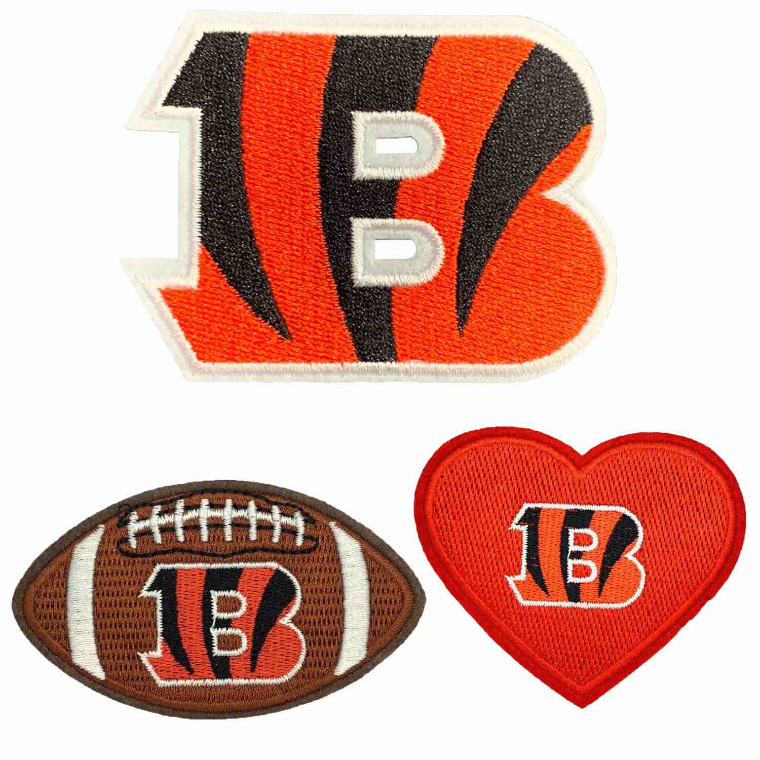 3Pcs Rugby Team Logo Iron-on Patches, Team Fans Logo Embroidered Applique Patches for Clothing, Pants, Jacket, Backpack,Jeans, Hat and More -CB