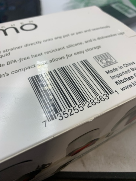 Kitchen Gizmo Snap 'N Strain Strainer - Clip On Silicone Colander  Fits all Pots and Bowls  Red