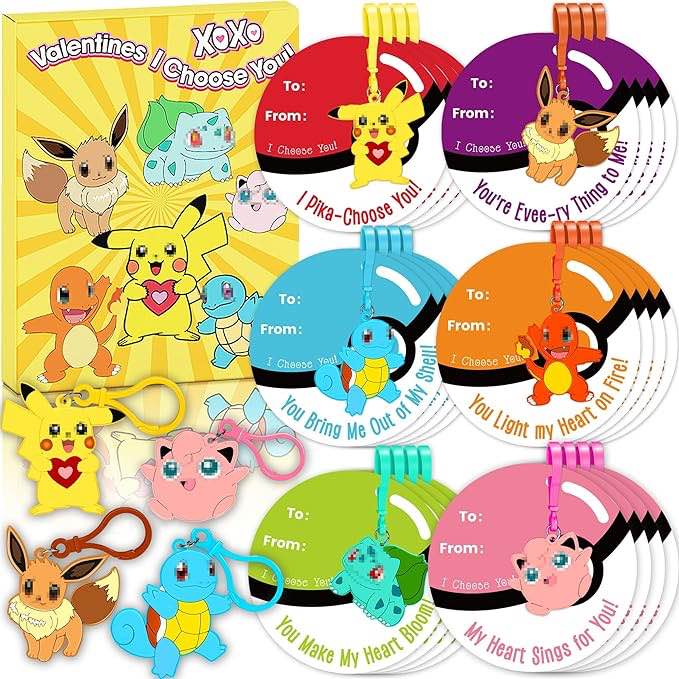 Hiappt Valentines Cards For Kids Classroom-C