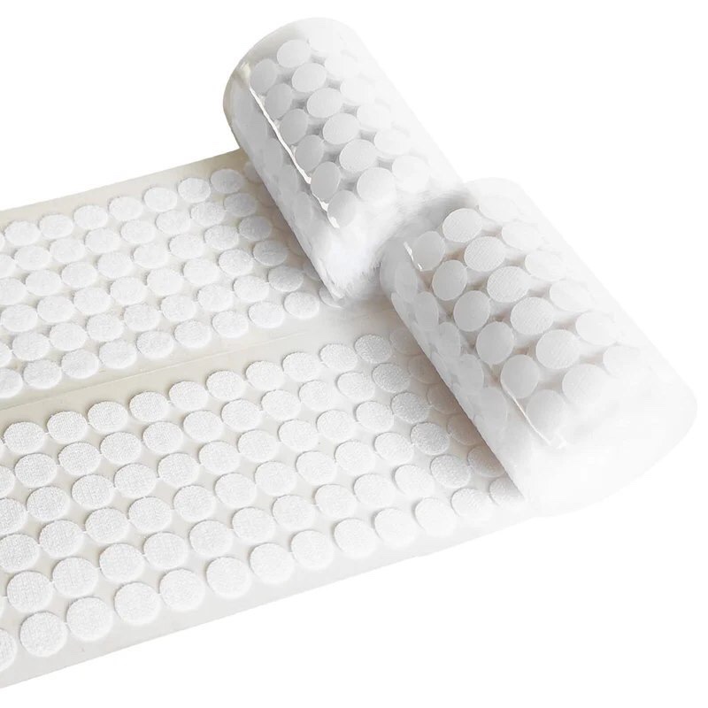 1800Pcs Sticky Back Coins 15mm/0.59” Diameter Hook & Loop Self Adhesive Dots Tapes (900 Sets) - XBDZR