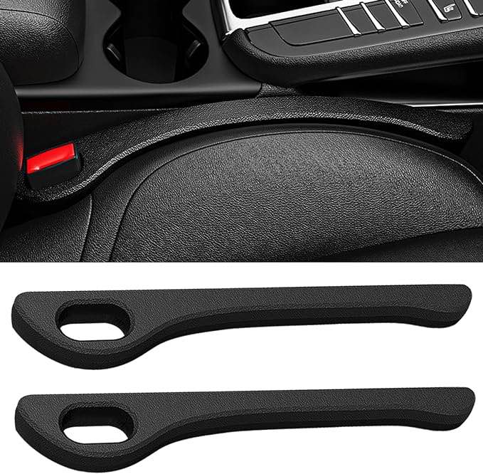 WSSROGY 2 Pack Car Seat Gap Filler Universal Fit Car SUV Truck Gap Between Seat & Console Stop Things from Dropping