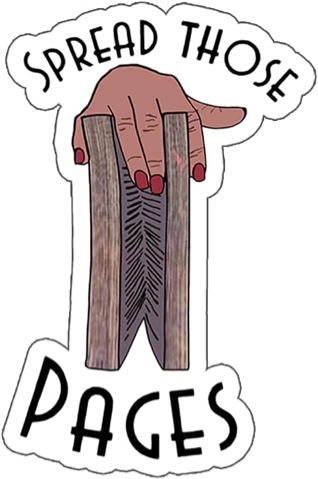 Spread Those Pages Sticker, Smut Stickers, Kindle Sticker, Bookish Gifts, Motivational Quote Stickers for Teens Adult and Reading Lovers, Funny Book Stickers (2 Inch)