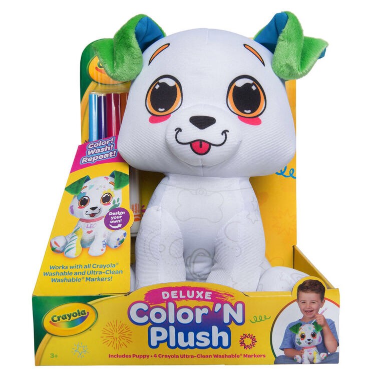 Crayola Deluxe Color 12" 'N Plush Puppy - Draw, Wash and Reuse
