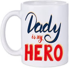 Gifts for Dad Men, Daddy is My Hero Coffee Mug, Cool Stocking Stuffers, Funny Fathers Day Birthday Gift Ideas for New Papa Husband from Daughter Son, Unique Presents, Microwave and Dishwasher Safe