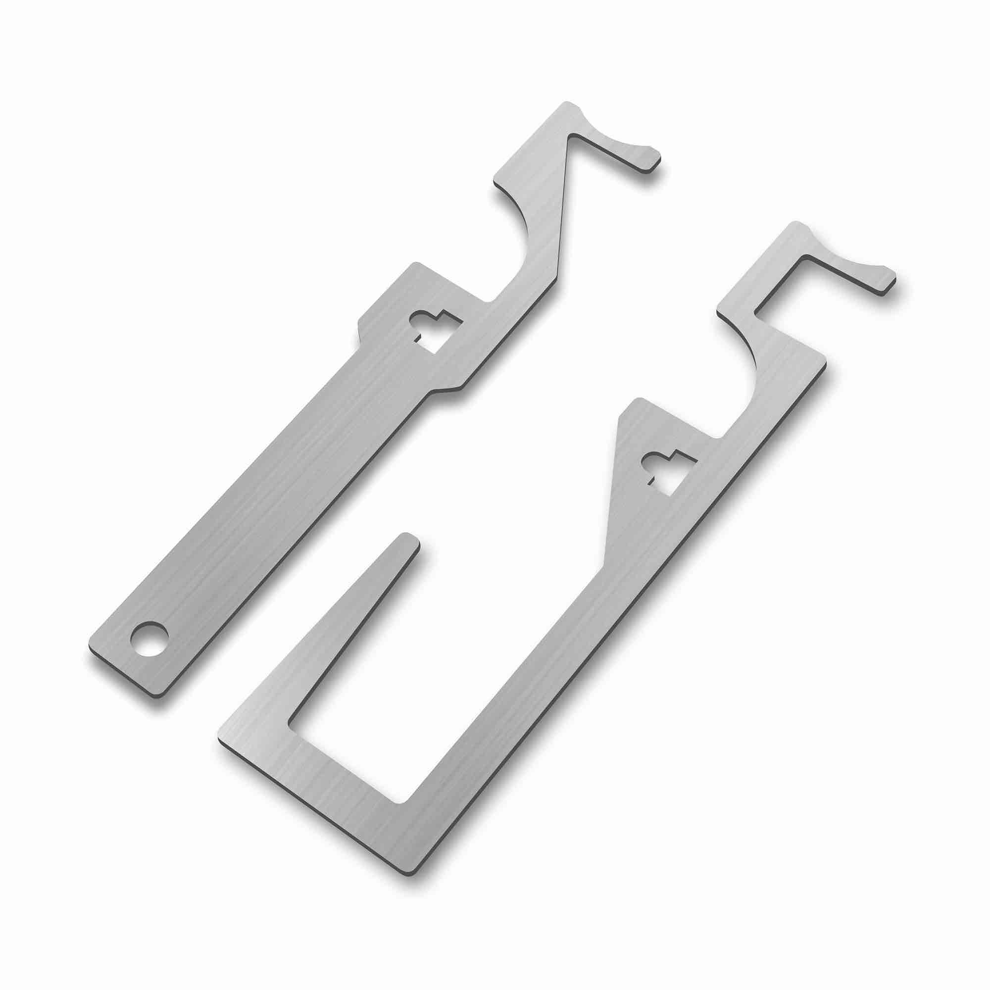 Firefighting Tool,Pry Tool Hand Tools for First Responders and Firefighters,Multipurpose Leverage Tool, Opening Card Flexible Pry Opening Tool Hall Pass,ZT-63 Gatepass Set