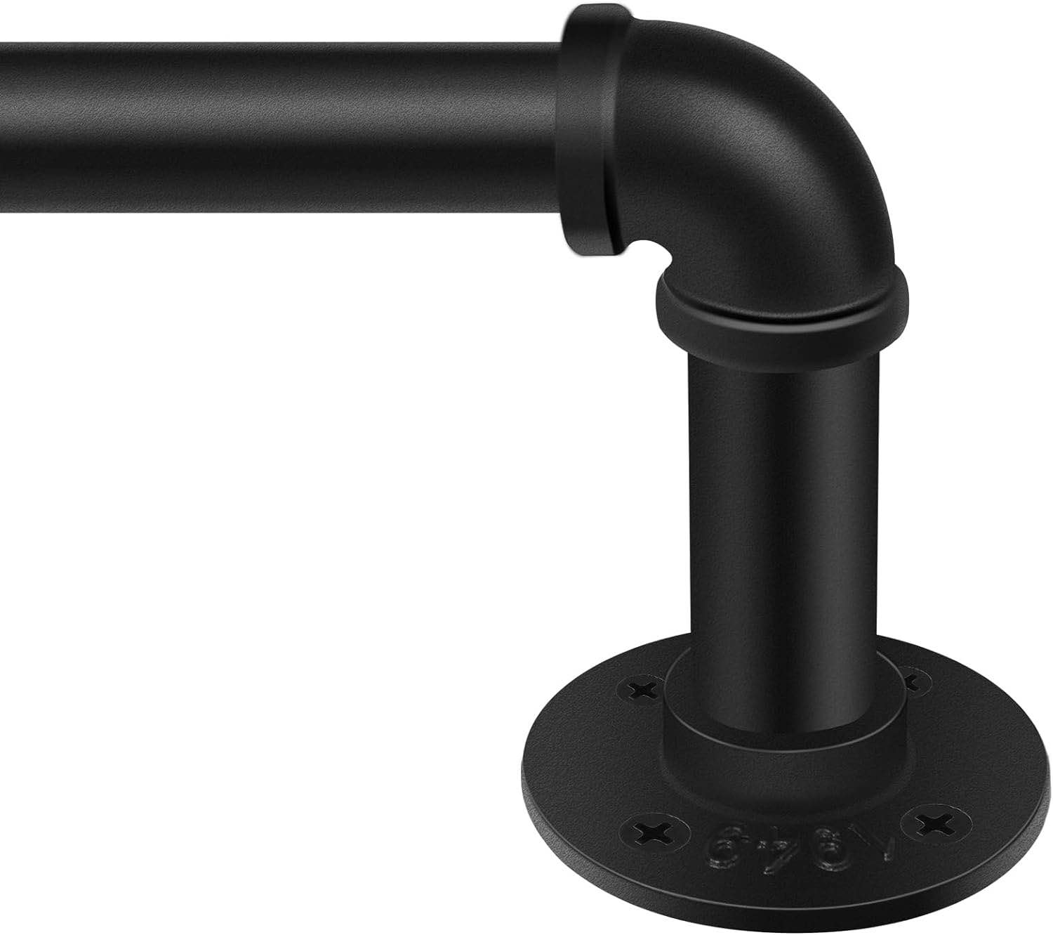 Rustic Curtain Rod,Curtain Rods for Windows 60 to 120 Inch, Heavy Duty Adjustable Curtain Rods with Brackets, Simple Modern Design, 1 Inch Rod Diameter, (30" to 144")