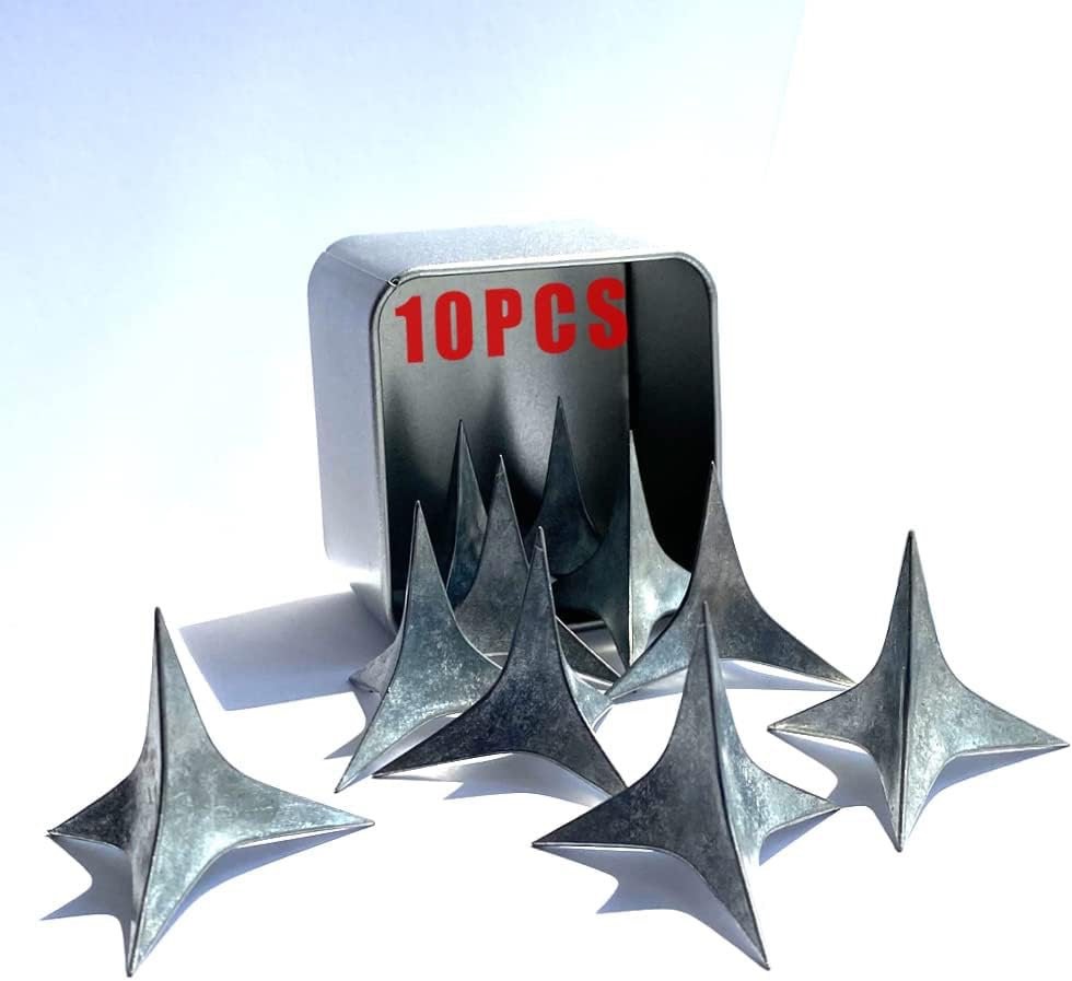 DCRZTY 1.5 Inches High Drivewayspikes Security Spikes - Parking Space Protection- for Anti-Theft Security Emergency Car Tool (10)