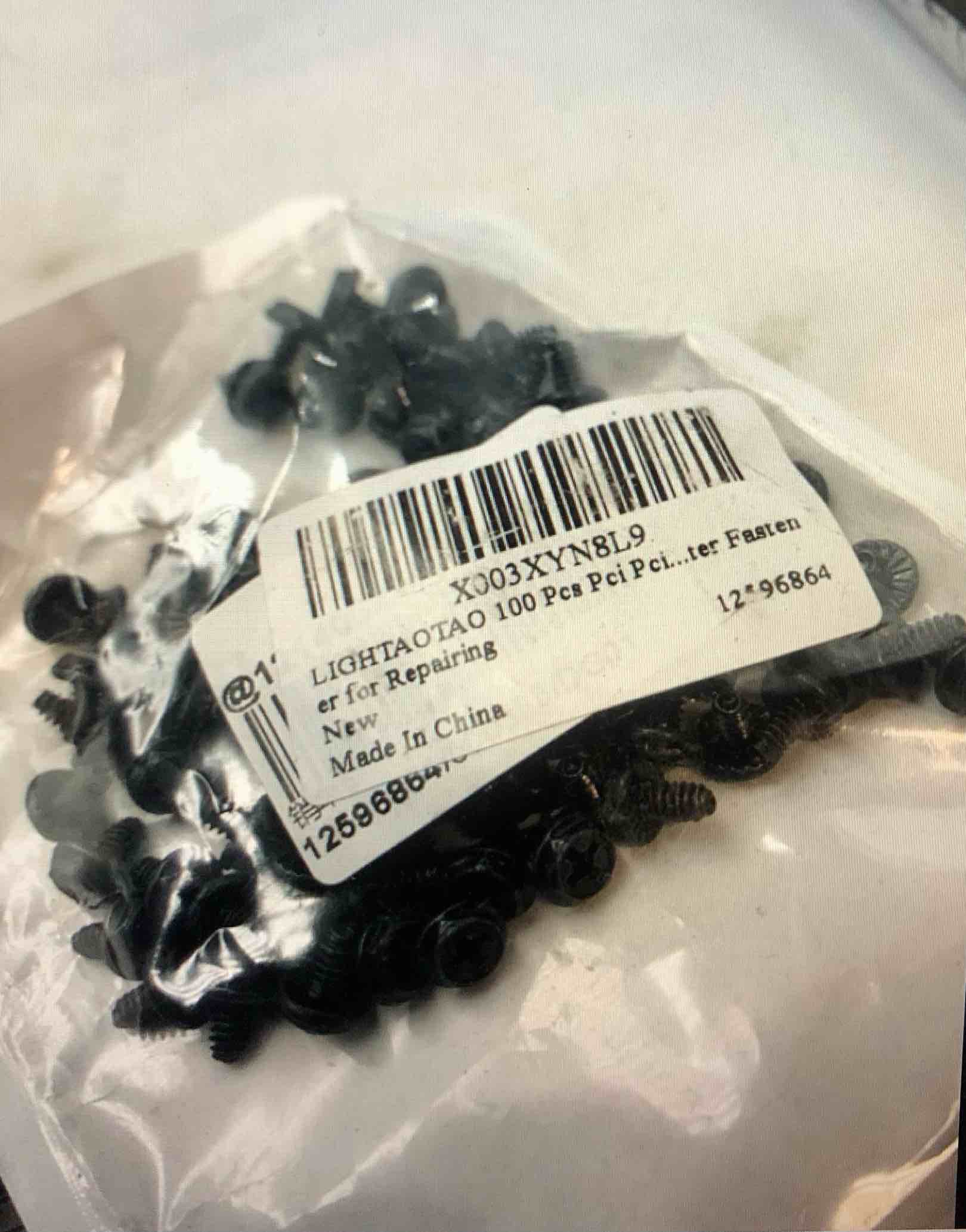 LIGHTAOTAO 100 Pcs Pci Pci Screw Case PC Round Head Replacement Screw Computer Power Supply Screw Computer Supply Pci Slot Screw Power Black Hot Dip Galvanized Computer Fastener for Repairing