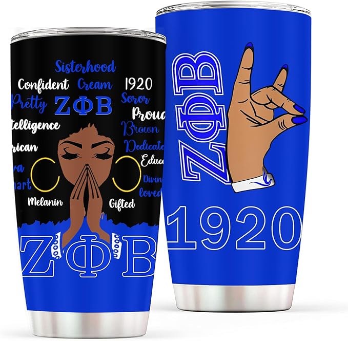 Kupakop Sorority Gifts for Women Insulated Tumblers Cup Travel Coffee Mugs Water Bottle for Women Girls Gifts, Tumbler with Lids Straws Stainless Steel 20ozs