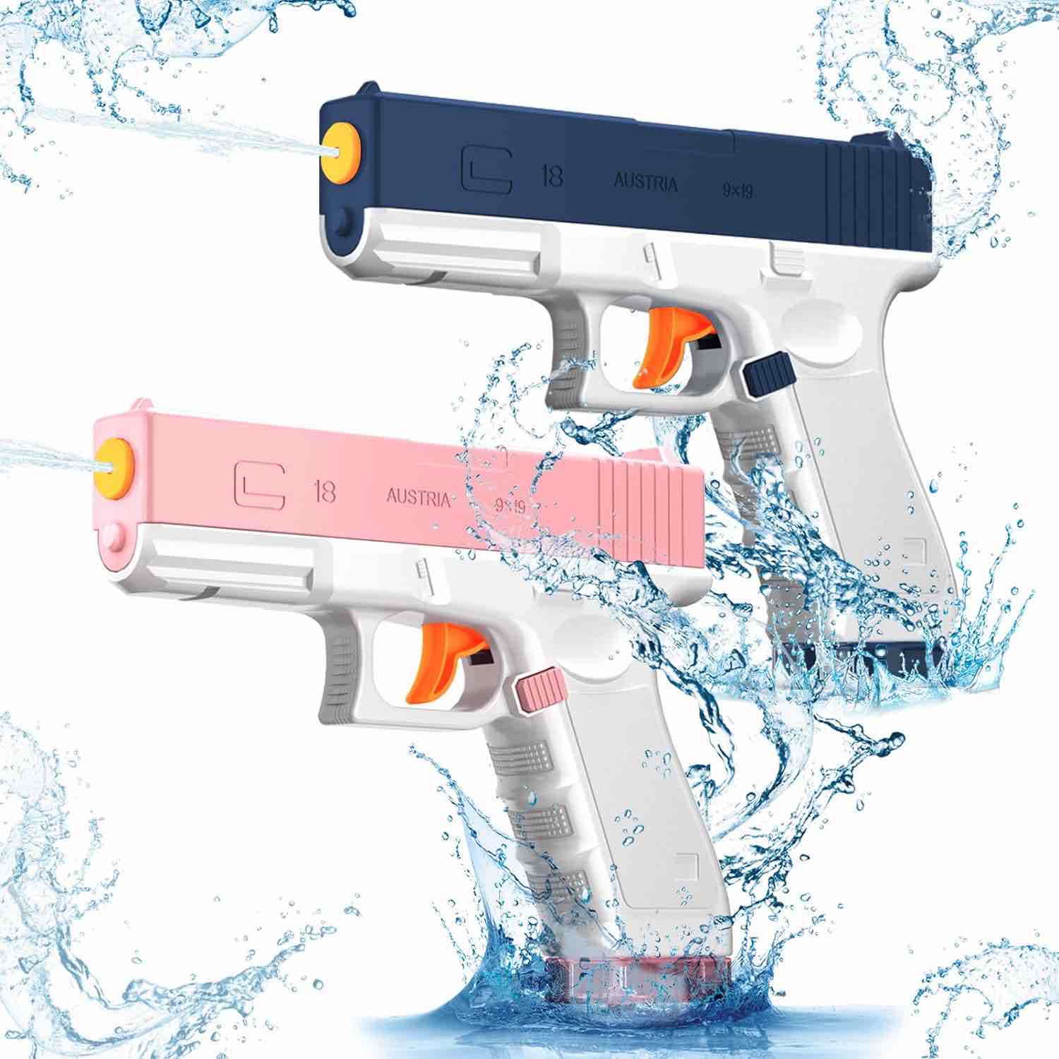Nununary Water Gun For Adults Squirt Guns Glock Water Pistol For Kids, Blue
