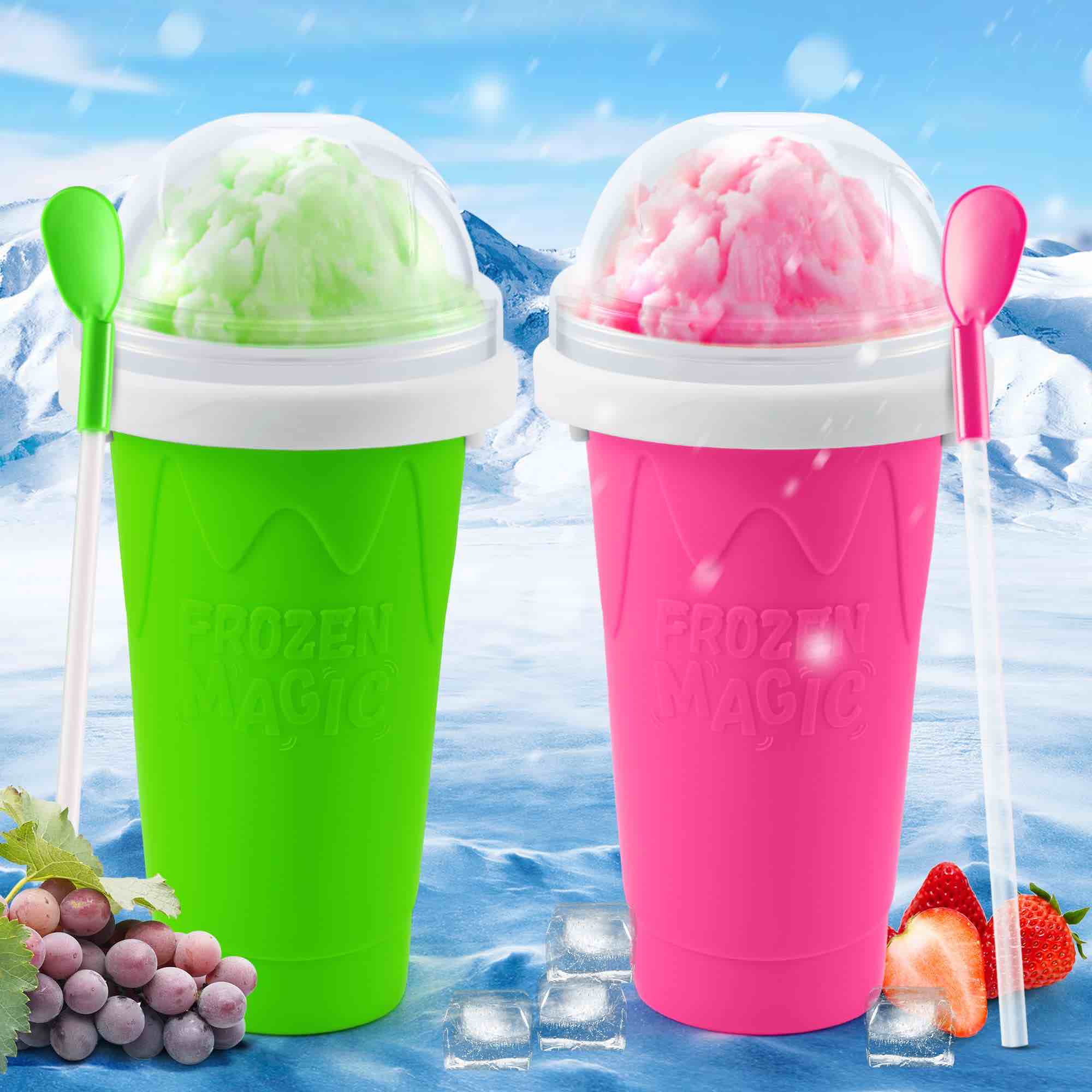 cdbz Slushy Cup Slushie Cups,Slushie Machine Slushy Maker Cup,Slushie Cup Maker Squeeze Slushy Machines,Frozen Magic Slushy Cup 2 Pack, Ice Cream Maker Cool Stuff for Juices and Drinks cdbz Slushy Cup Slushie Cups,Slushie Machine Slushy Maker Cup,Slushie Cup Maker Squeeze Slushy Machines,Frozen Magic Slushy Cup 2 Pack, Ice Cream Maker Cool Stuff for Juices and Drinks 