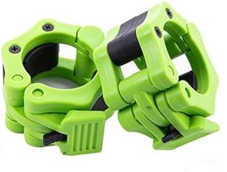 GZBSIM Barbell Clips 2" Quick Release Barbell Collar Non Slip Locking Olympic Weight Clamps 2in Bench Press Bar Set for Weightlifting Fitness Training Green