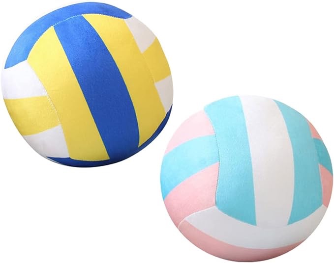 NOLITOY 2pcs Volleyball Plush Toy Beach Lovers Gift Kids Basketball Pillow Basketball Toy Volleyball Plush Stuffed Basketball Volleyball