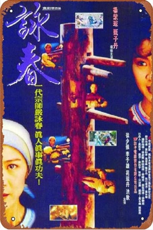 Wing Chun movie poster Vintage Tin Signs Retro Metal Signs Metal Artwork Wall Art Man Cave Bedroom House Home Living Room Decor Decorations Gifts 8x12 Inch