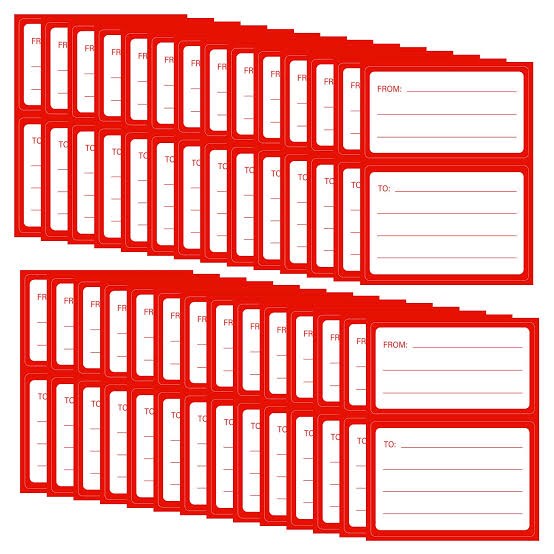 to from Return Address Mailing Labels 180 Pcs Blank Self Adhesive Mail Shipping Label 4.5x3.5Inch Postage Guaranteed Stickers Handwriting to/from