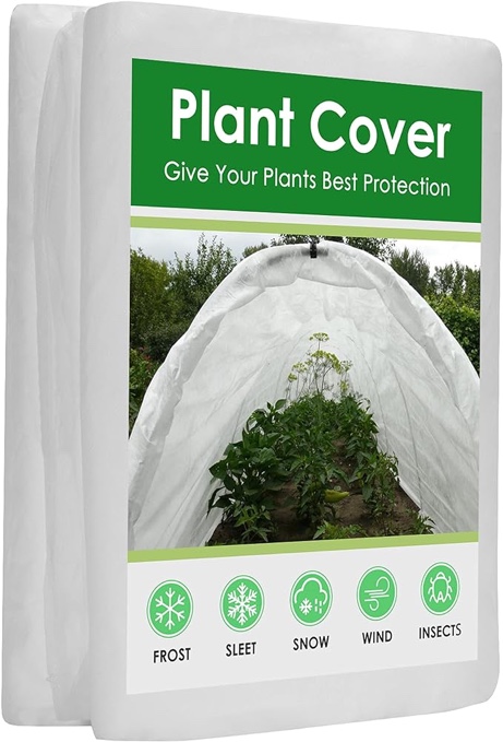 Plant cover freeze Protection, 10* 30FT Frost Cloth Garden Fabric for Cold Weather, Reusable Frost Blankets for Plants Floating, Row Cover for Outdoor Vegetables Animals Protection Season Extension
