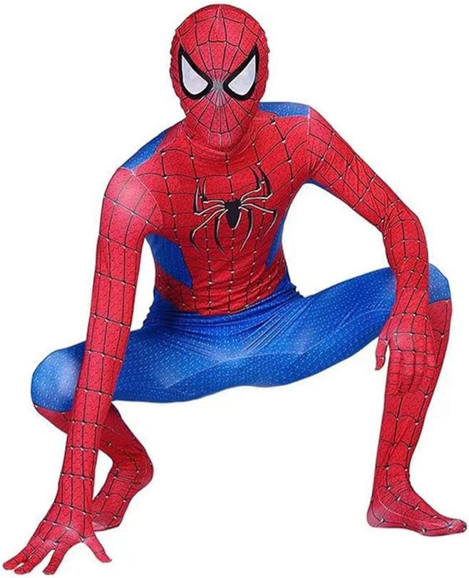 Spiderman Costume Blue and Red for Adult (XL)