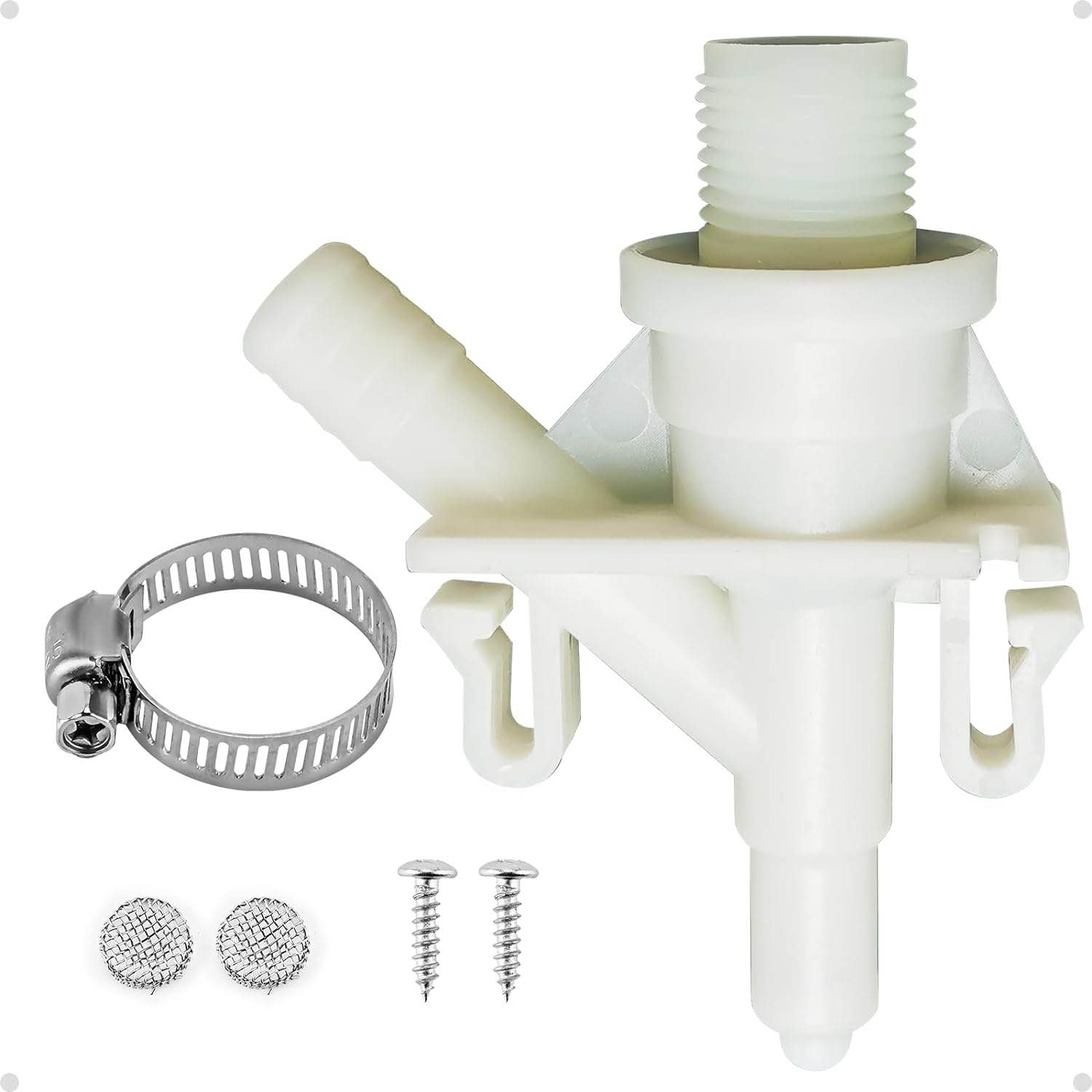 FUNMIT 385311641 RV Toilet Water Valve Kit Replacement for 300 310 320 Series Pedal Flush Toilet & Sealand Marine Toilet