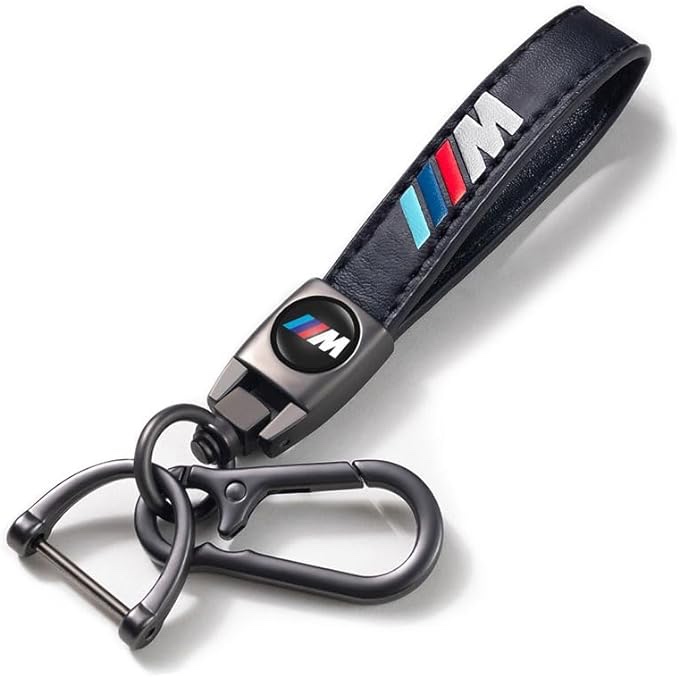 UNULIN Leather Car Keychain is Suitable for BMW M M2 M4 M5 M6 M8 X1 X2 X3 X5 X6 M135i M240i Z4 328i X 7 series Keyring Keychains Male & Female Lanyard Accessories