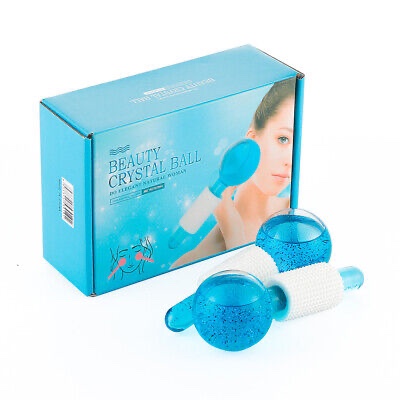 Ice Globes for Facials, 2Pcs Ice Massage Ball Beauty Cooling Ice Balls Face Skin
