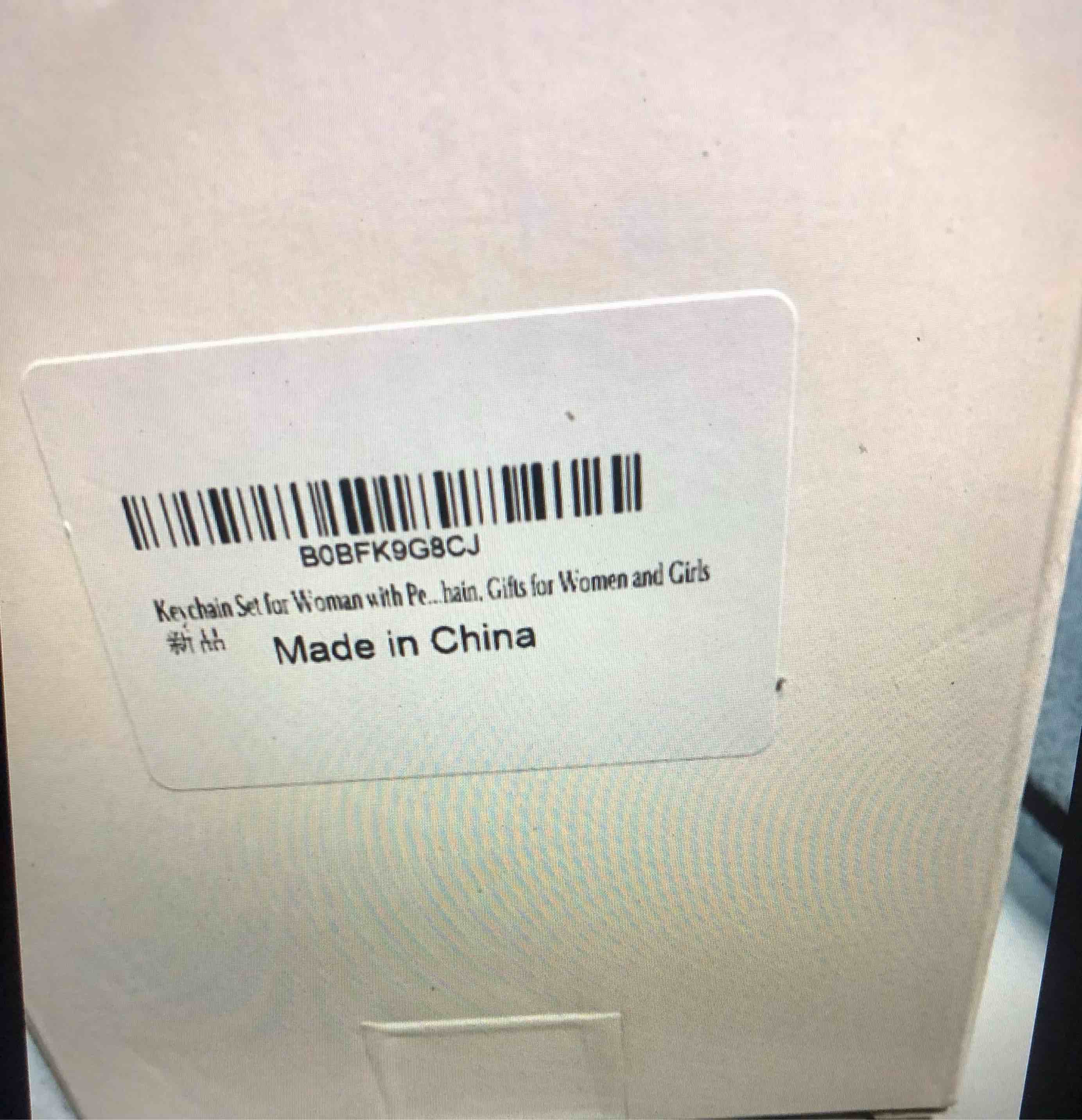 Keychain Set for Woman with Pendant