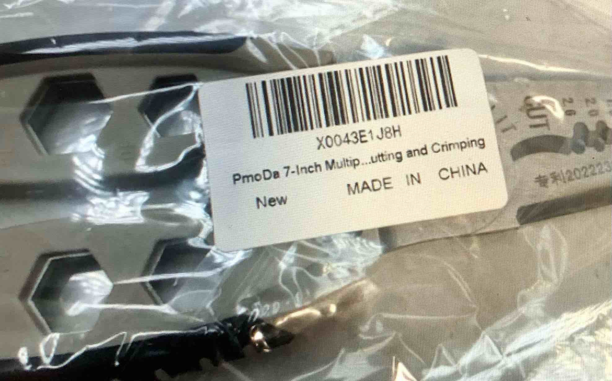 PmoDa 7-Inch Multipurpose Wire Stripper, Heavy Duty Wire Strippers For Electricians Wire Stripping Tool, Professional Tool Gift Wire Strippers for Stripping, Cutting and Crimping