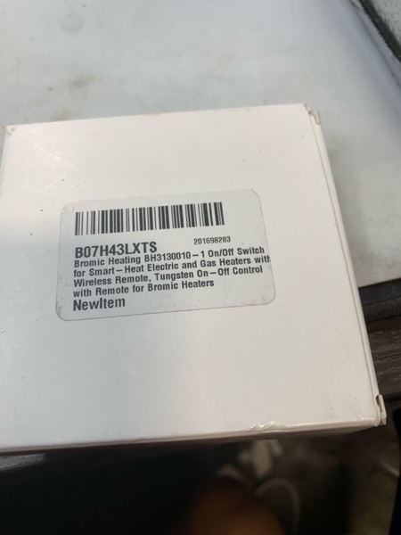 Bromic Heating On/Off switch