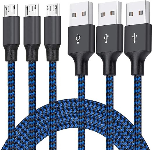 SELICO USB Fast Charging Cable for Home Office Data Cable Transmission Cable (Three-Piece Set) - 02 (Content May Vary)