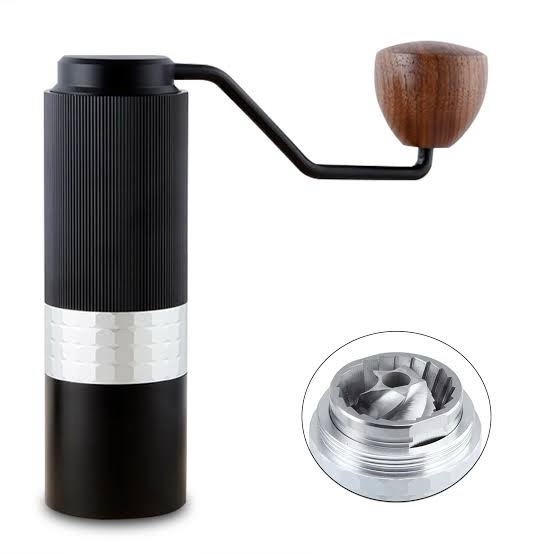 Easyworkz Manual Coffee Grinder Burr Coffee Bean Grinder with Adjustable Conical Stainless Steel Burr Portable Mill Faster Grind