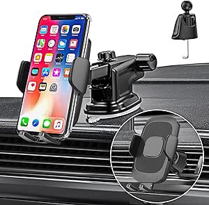 Car Phone Holder for iPhone 14 12 13 11 15 Pro Max/SE 2020 2022/14 Plus/XR XS X 7 8/13 Mini/Oneplus Nord 2T 2 10 10T 9 5G,Mobile Phone Mount Cradle Air Vent/Dashboard/Windscreen for VW/Mini Cooper